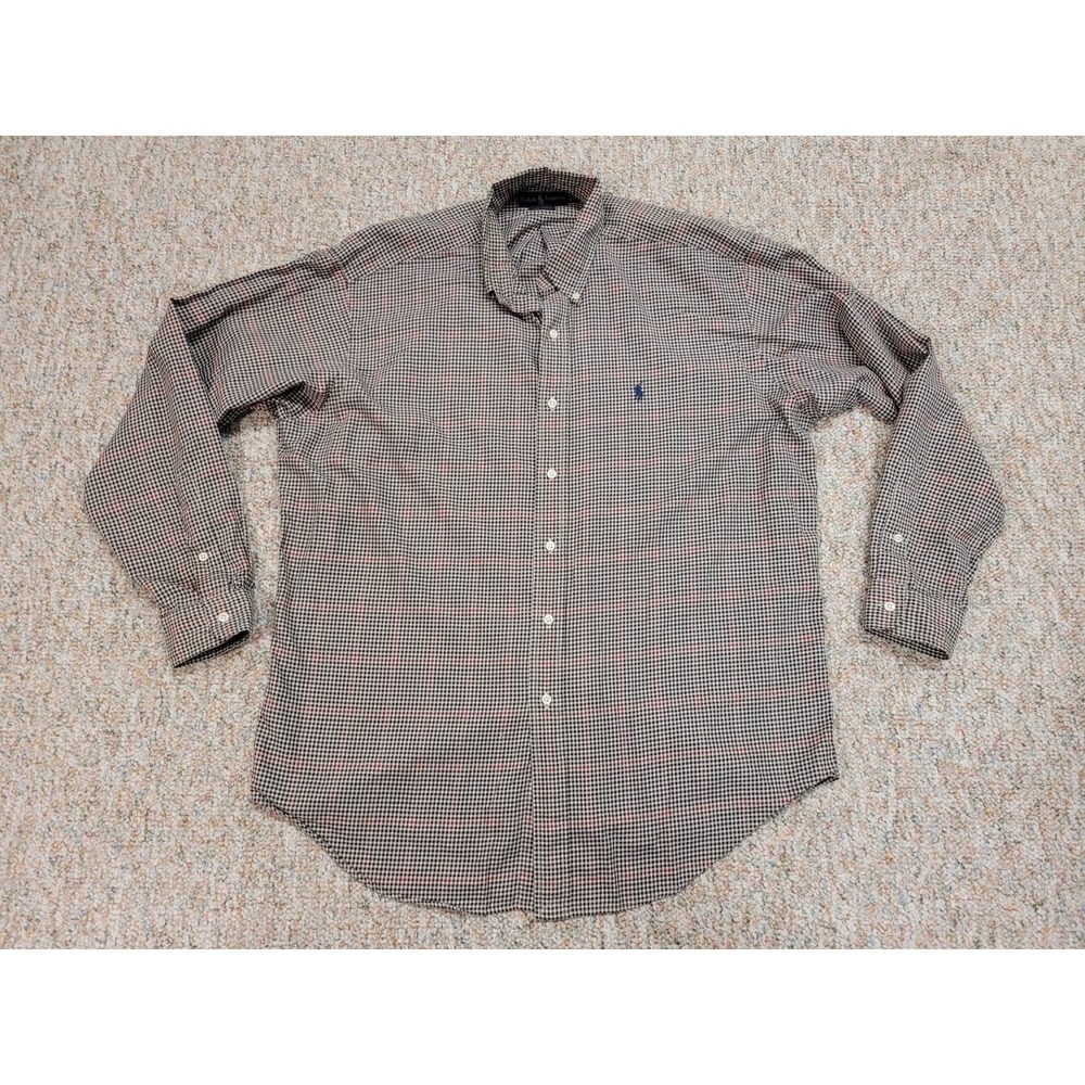 Ralph Lauren Blake Shirt Mens Large Multi Check Button Down Long Sleeve